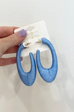 Wrapped Thread Open Oval Hoops