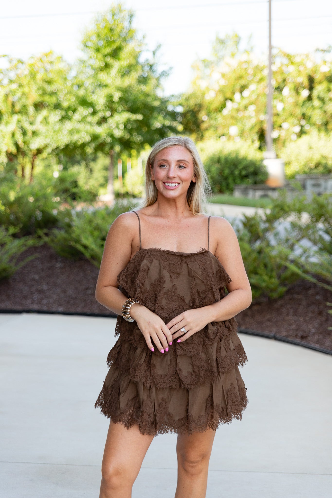Romantic Tiered Mini Dress