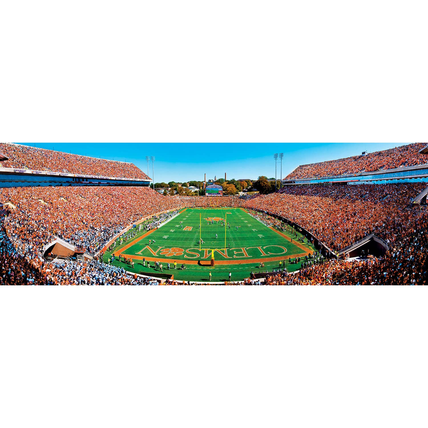 Clemson Tigers - 1000 Piece Panoramic Puzzle - End View