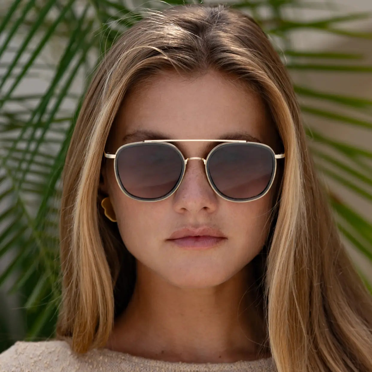 Weston Acetate Round Unisex Sunglasses - Emerald