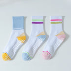 Pilates Striped Grip Socks