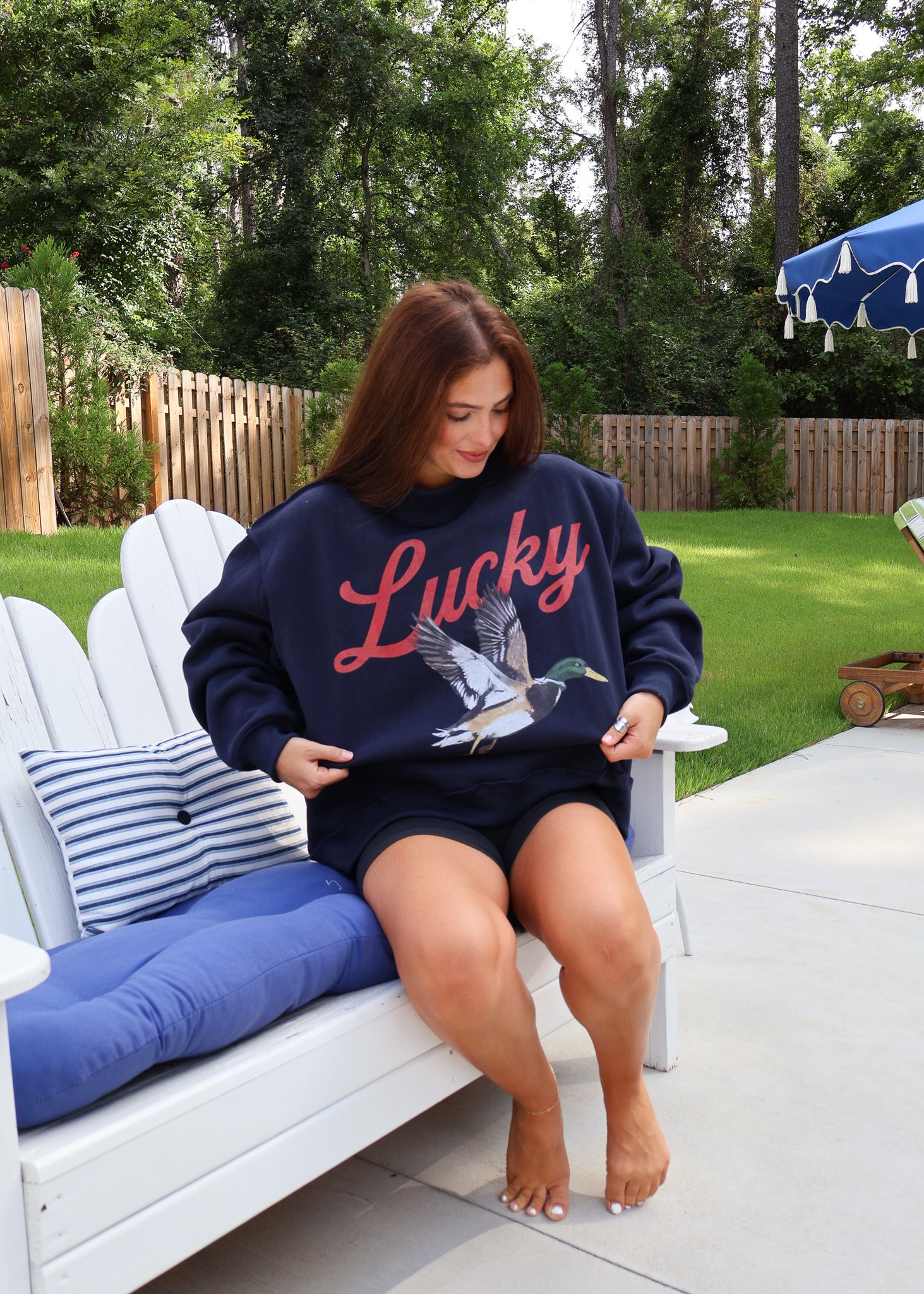 Lucky Mallard Mock Neck