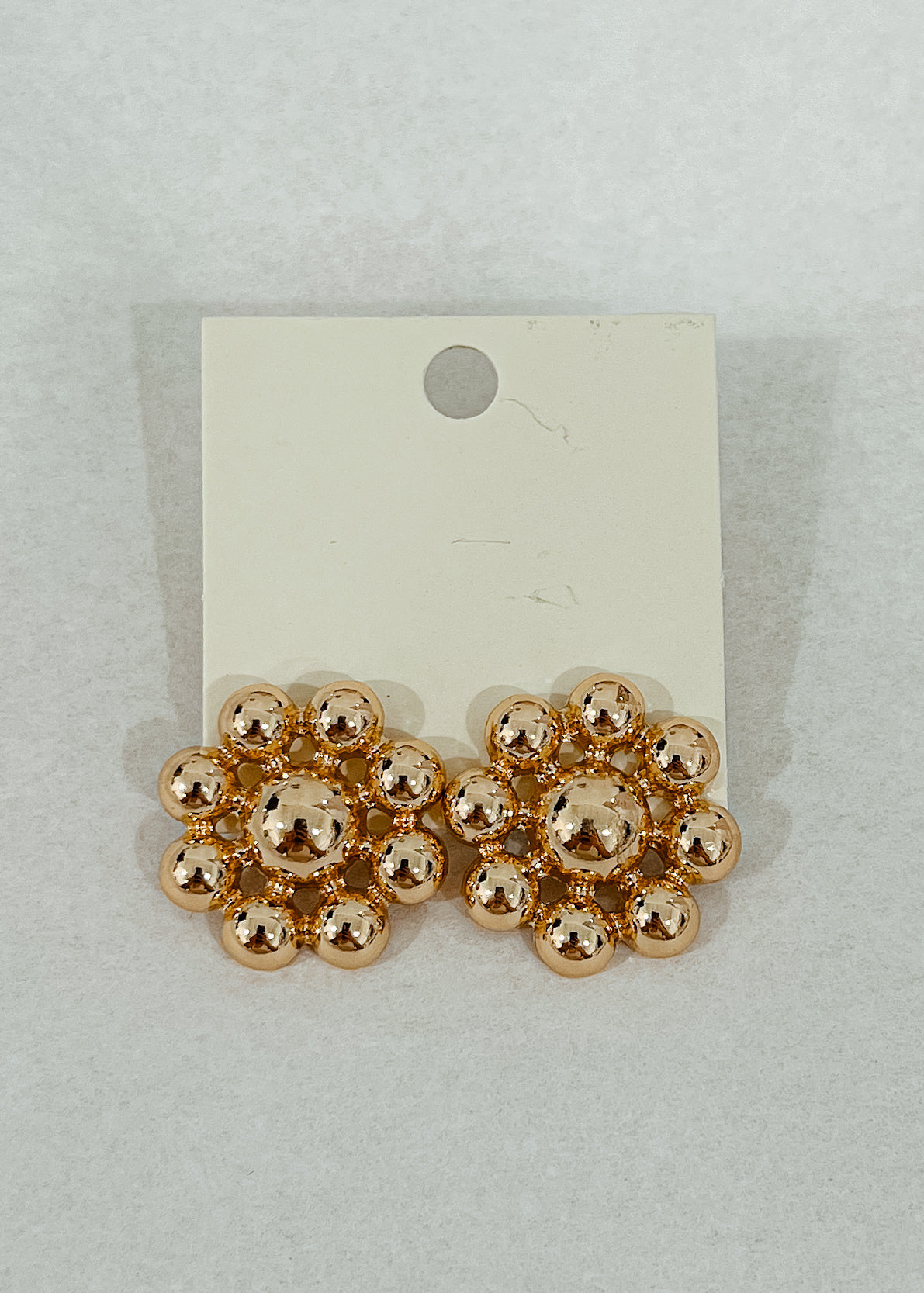 Connected Metal Ball Earrings