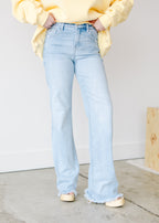 Olivia High Rise Long Straight Jeans