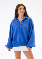 Snap Button Collared Sweater