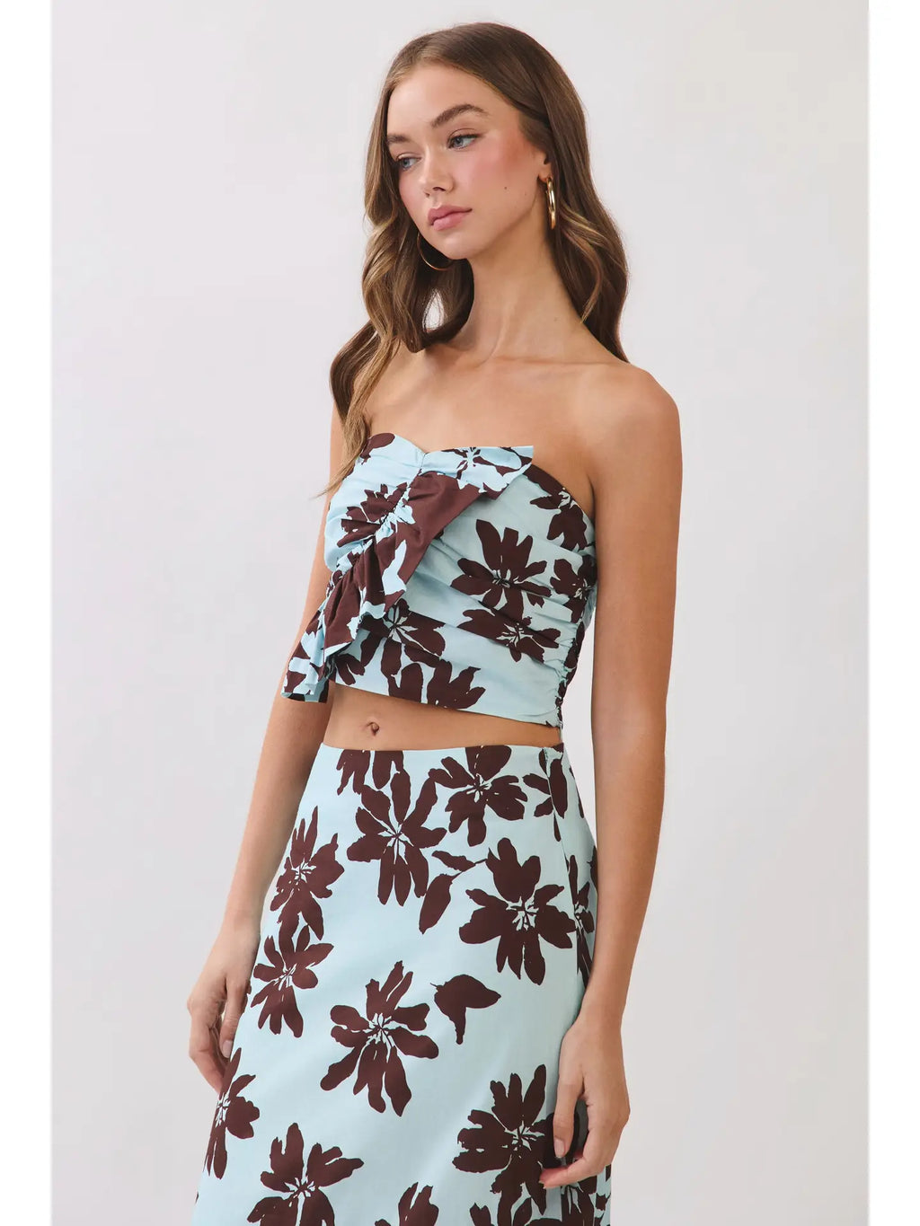 Tara Ruffle Crop Top