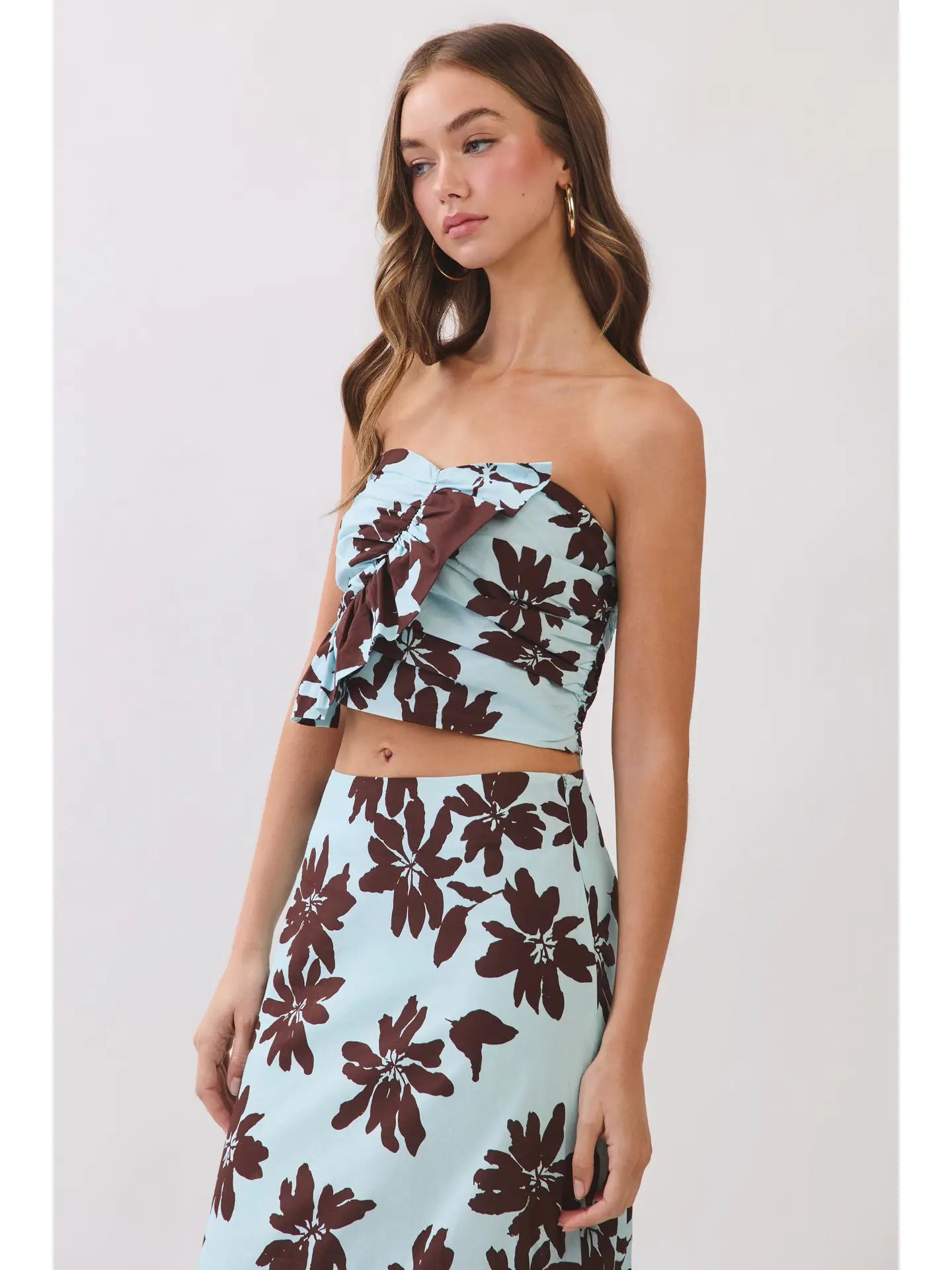 Tara Ruffle Crop Top