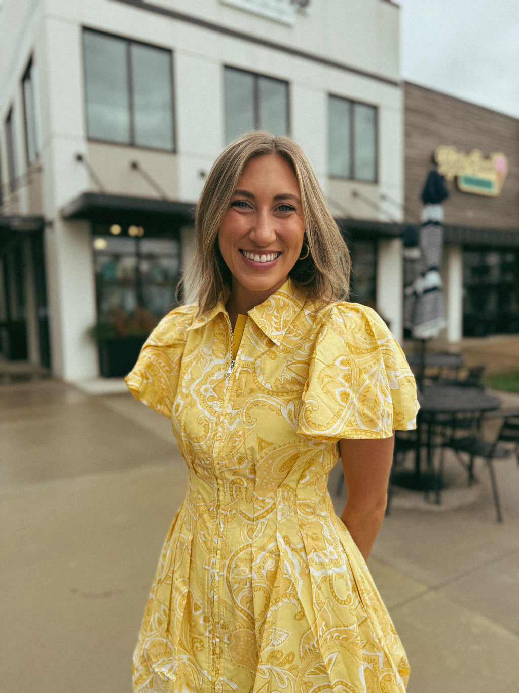 Marigold Zip Front Dress