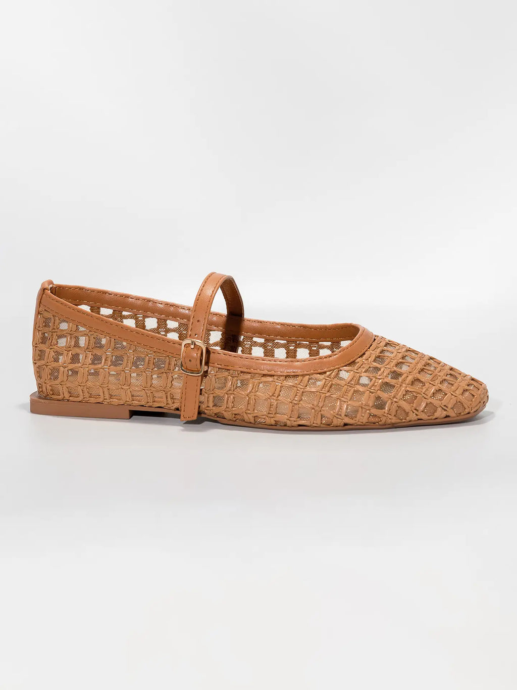 Sandra Woven Mary Jane Flats