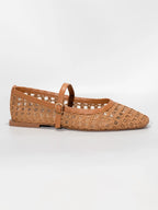 Sandra Woven Mary Jane Flats