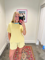 Brielle Stripe Shorts Set