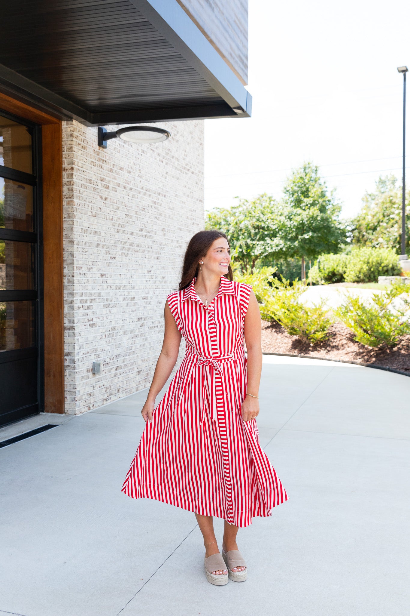 Martha Stripe Shirtdress