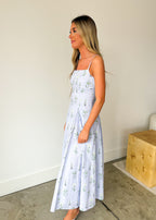 Brielle Meadow Strap Midi Dress