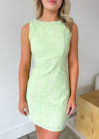 Sienna Eyelet Lace Mini Dress