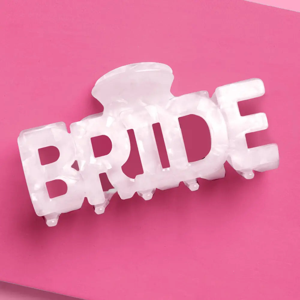 Bride Word Claw Clip