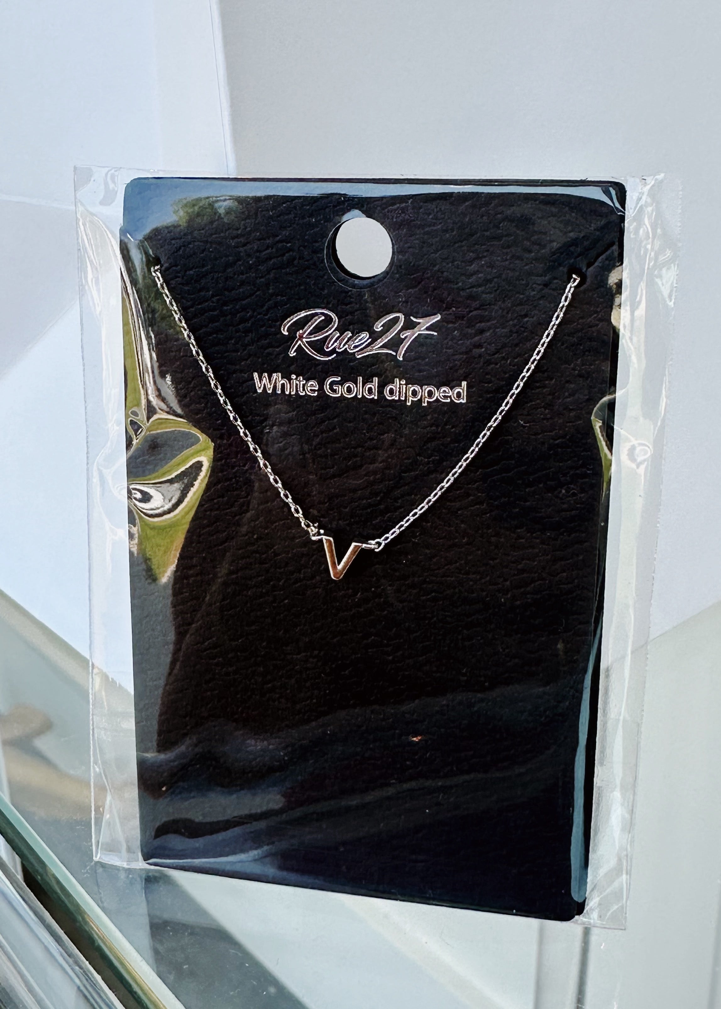 Initial Gold Dipped Necklace