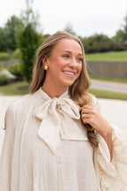 Tiffany Tie Neck Ruffle Blouse
