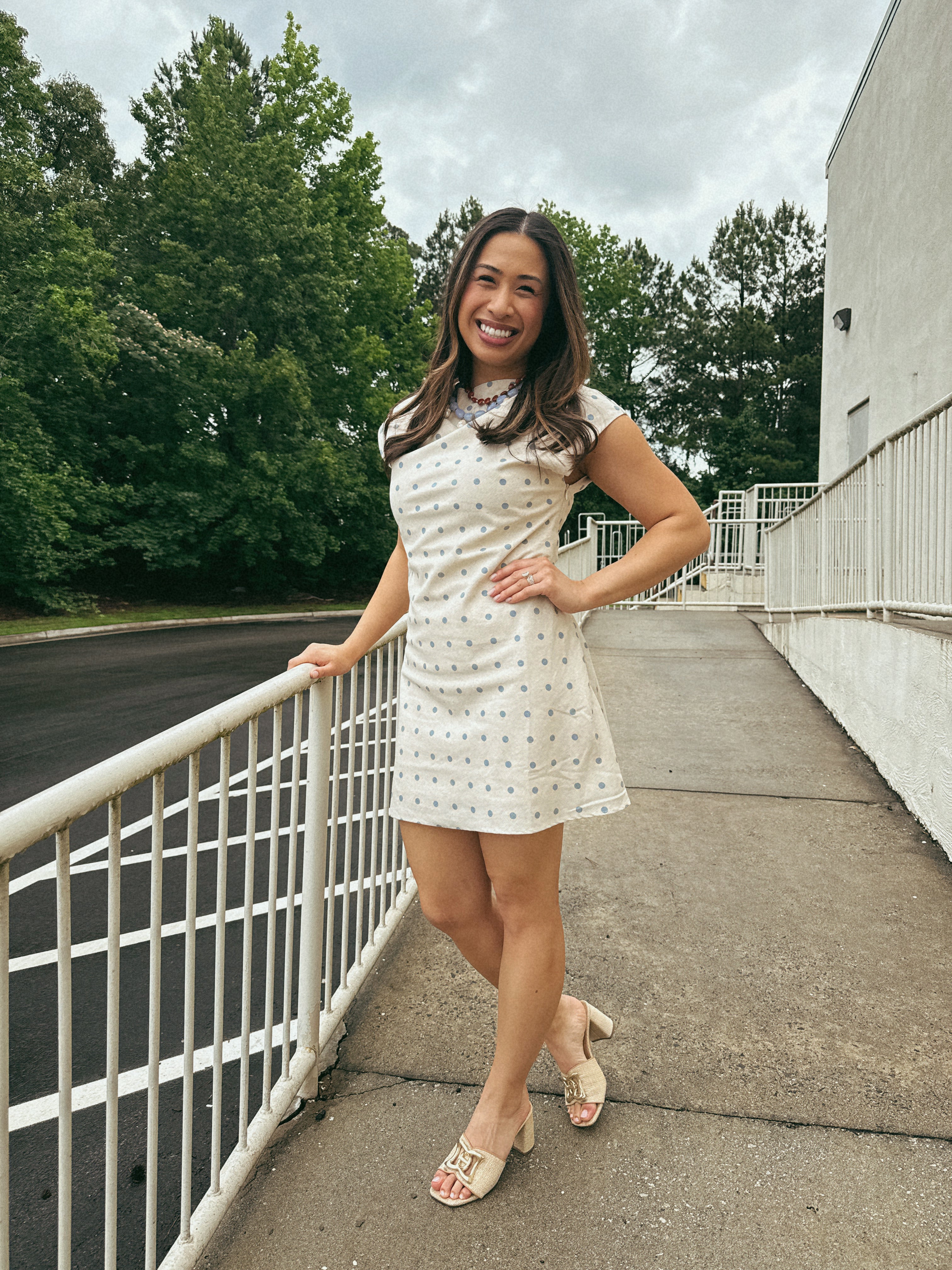 Meadow Polka Dot Mini Dress
