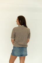 Lena Fuzzy Sleeve Top