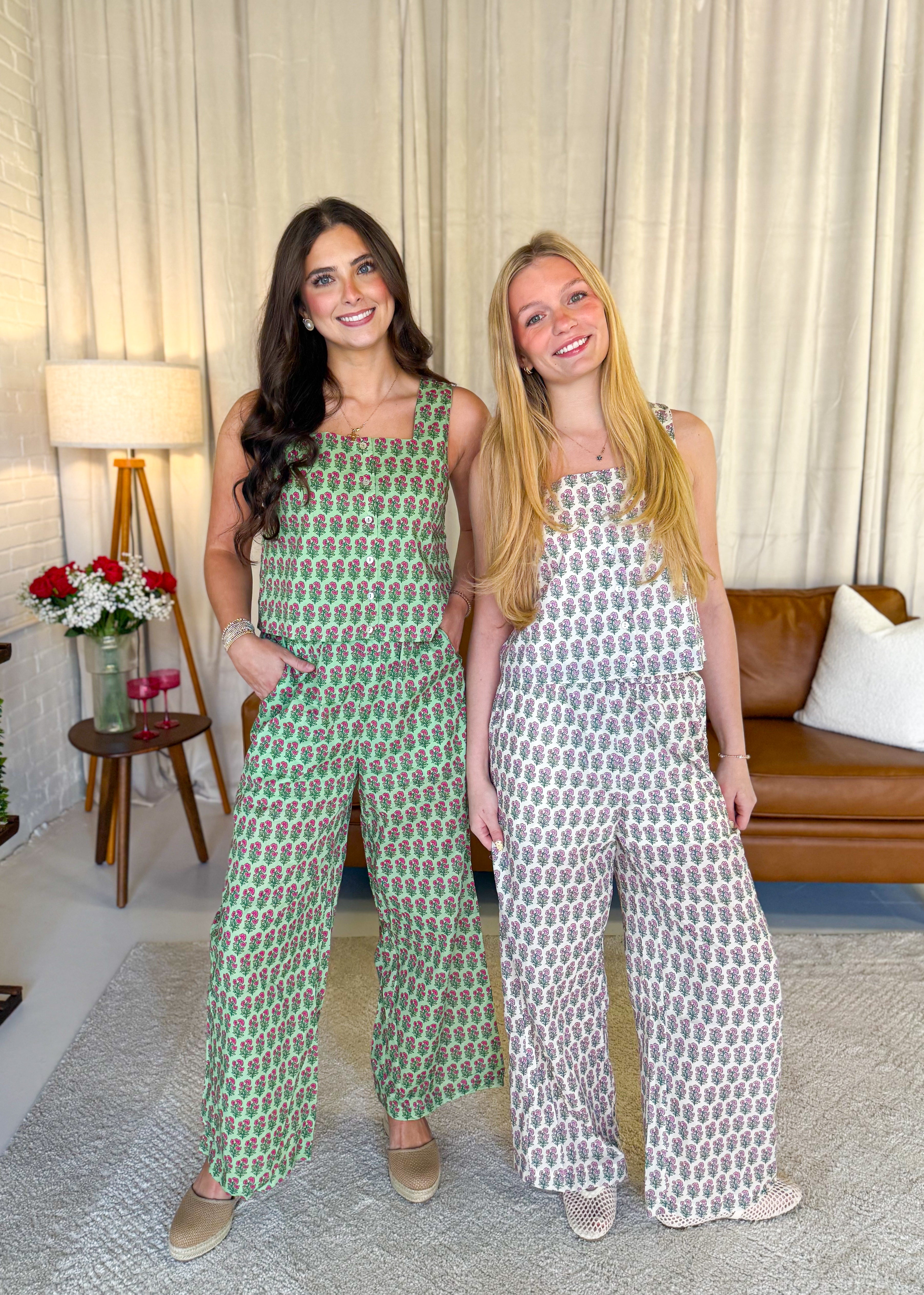 Marlowe Printed Sleeveless Top