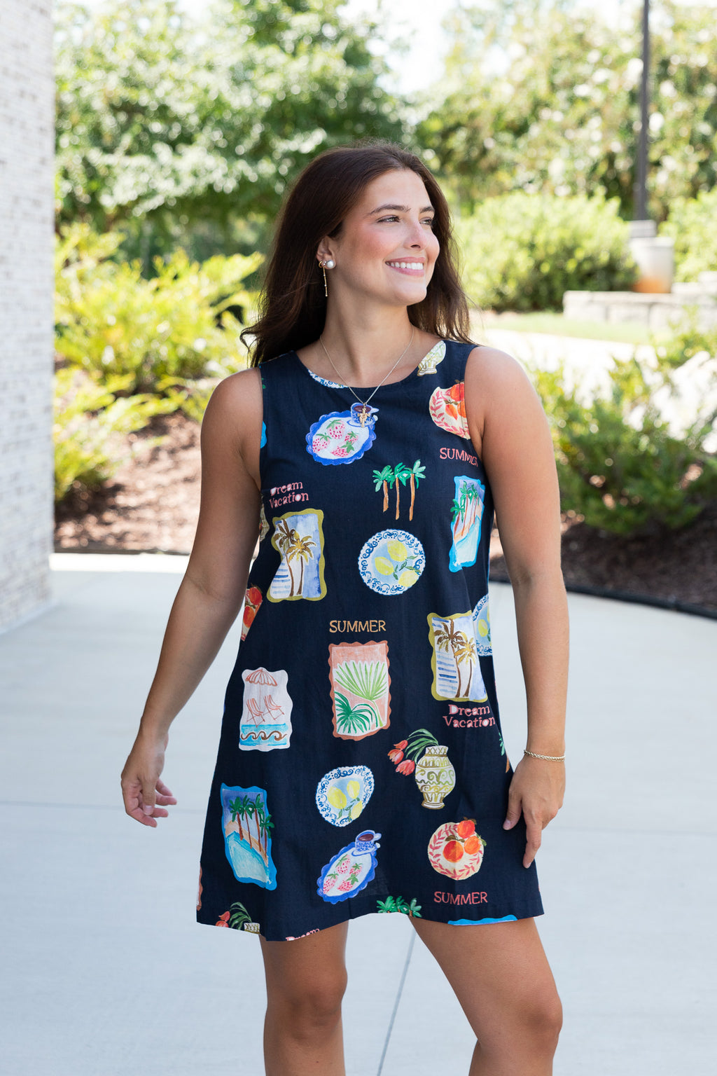 Jenny Sleeveless Summer Mini Dress