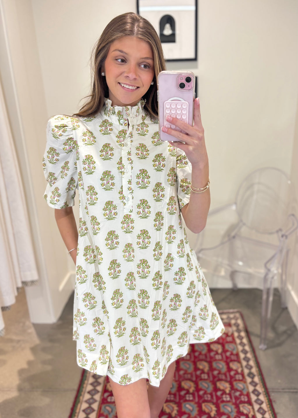 Eliana Puff Sleeve Mini Dress