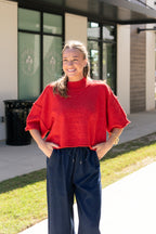 Laidback Luxe Sweater in Red
