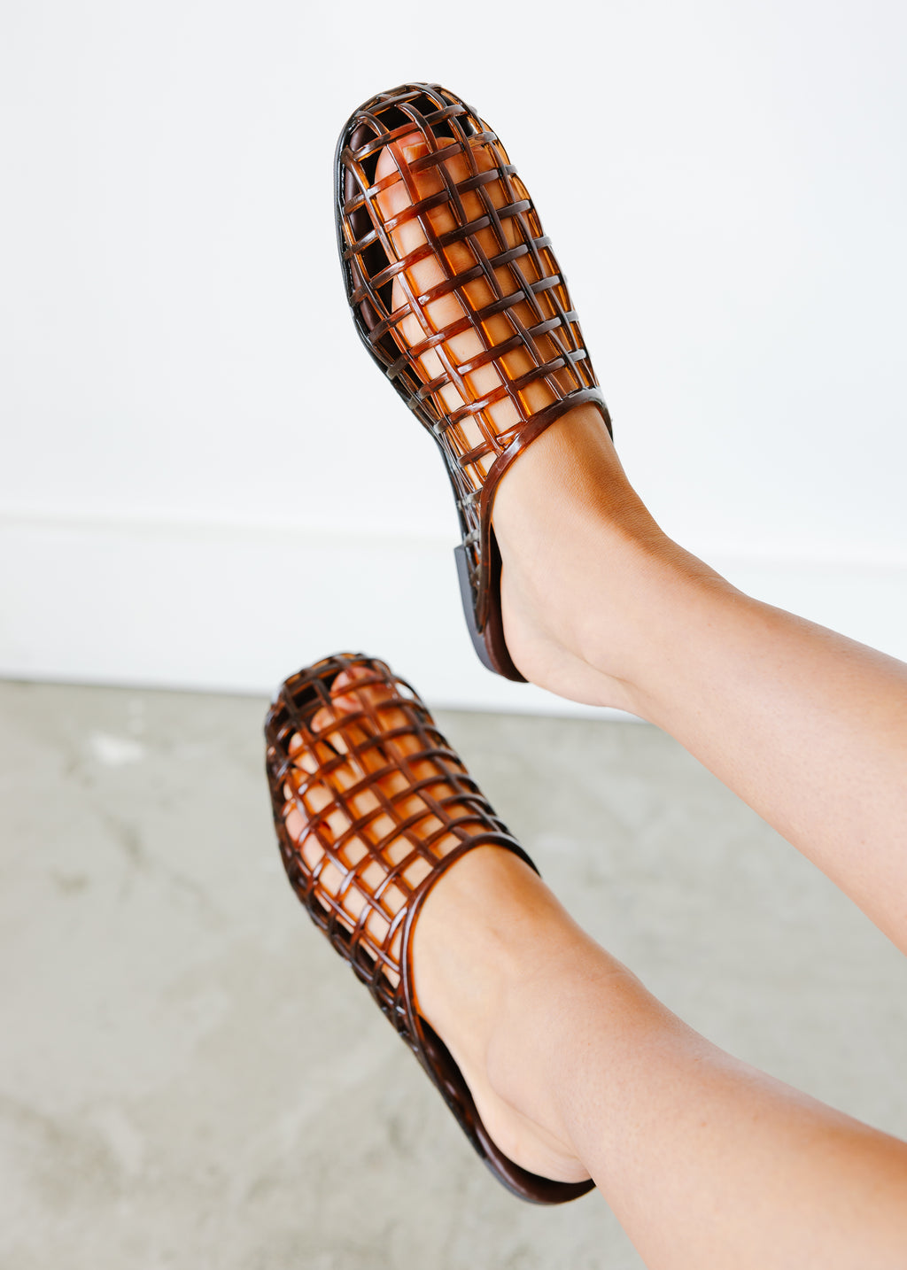 Wayne Mesh Jelly Slip On Sandals