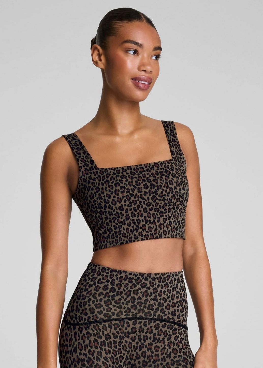 Square Neck Printed Shelf Tank