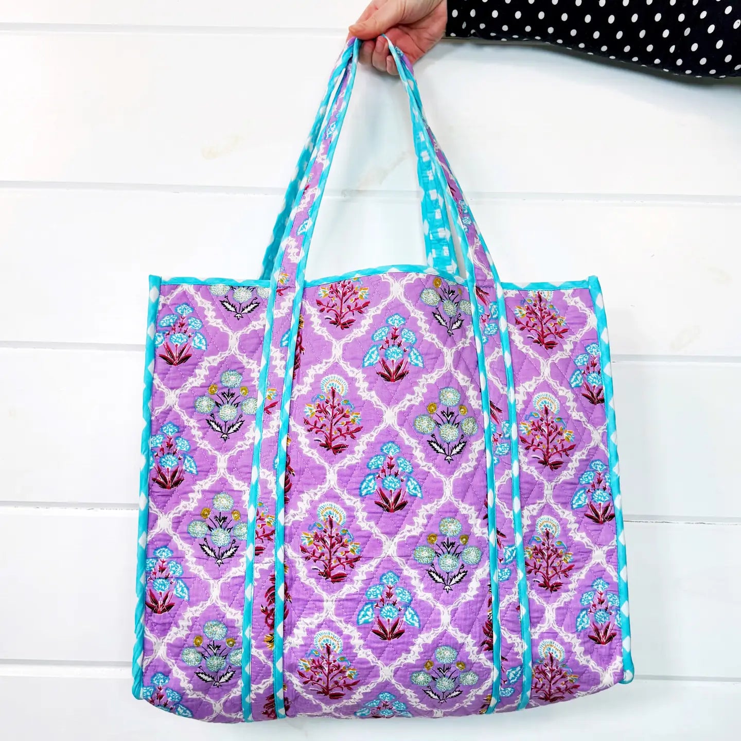 Folklore Quilted Large Tote Bags