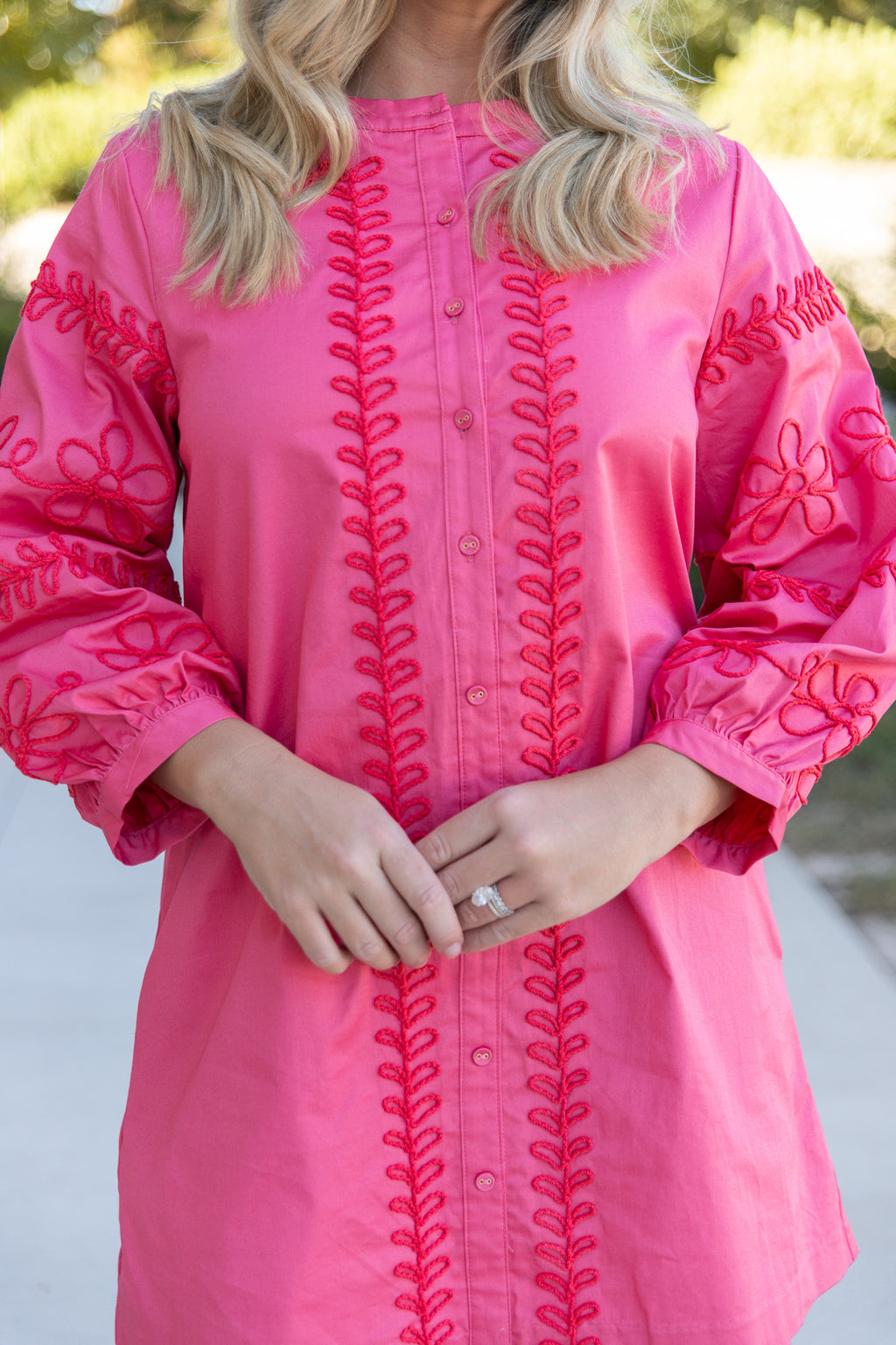 Piper Embroidered Mini Dress