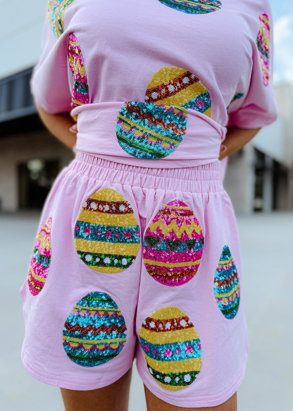 Jordan Egg Sequin Shorts