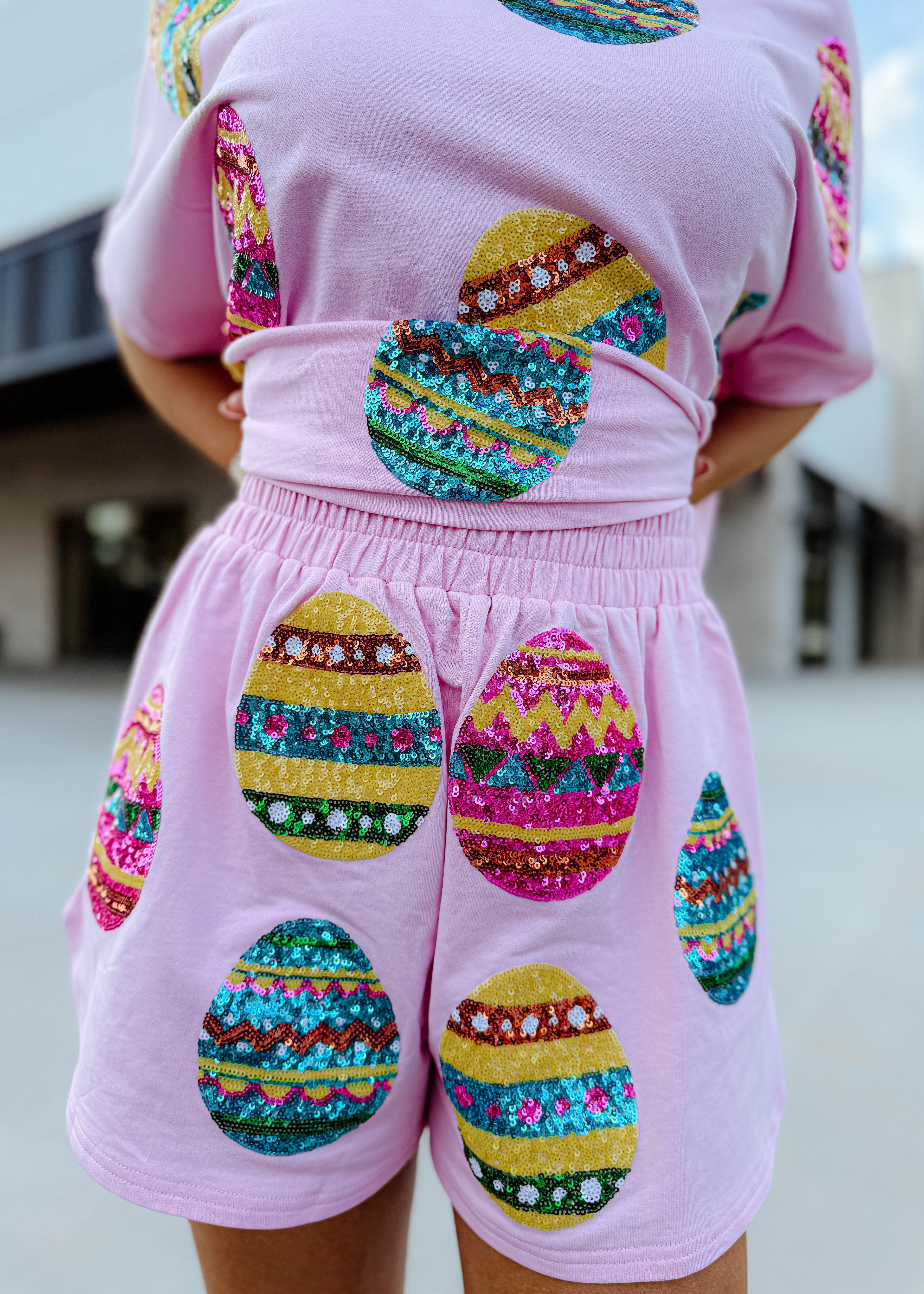 Jordan Egg Sequin Shorts