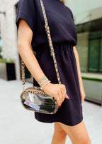 Double Zipper Oval Clear Bag