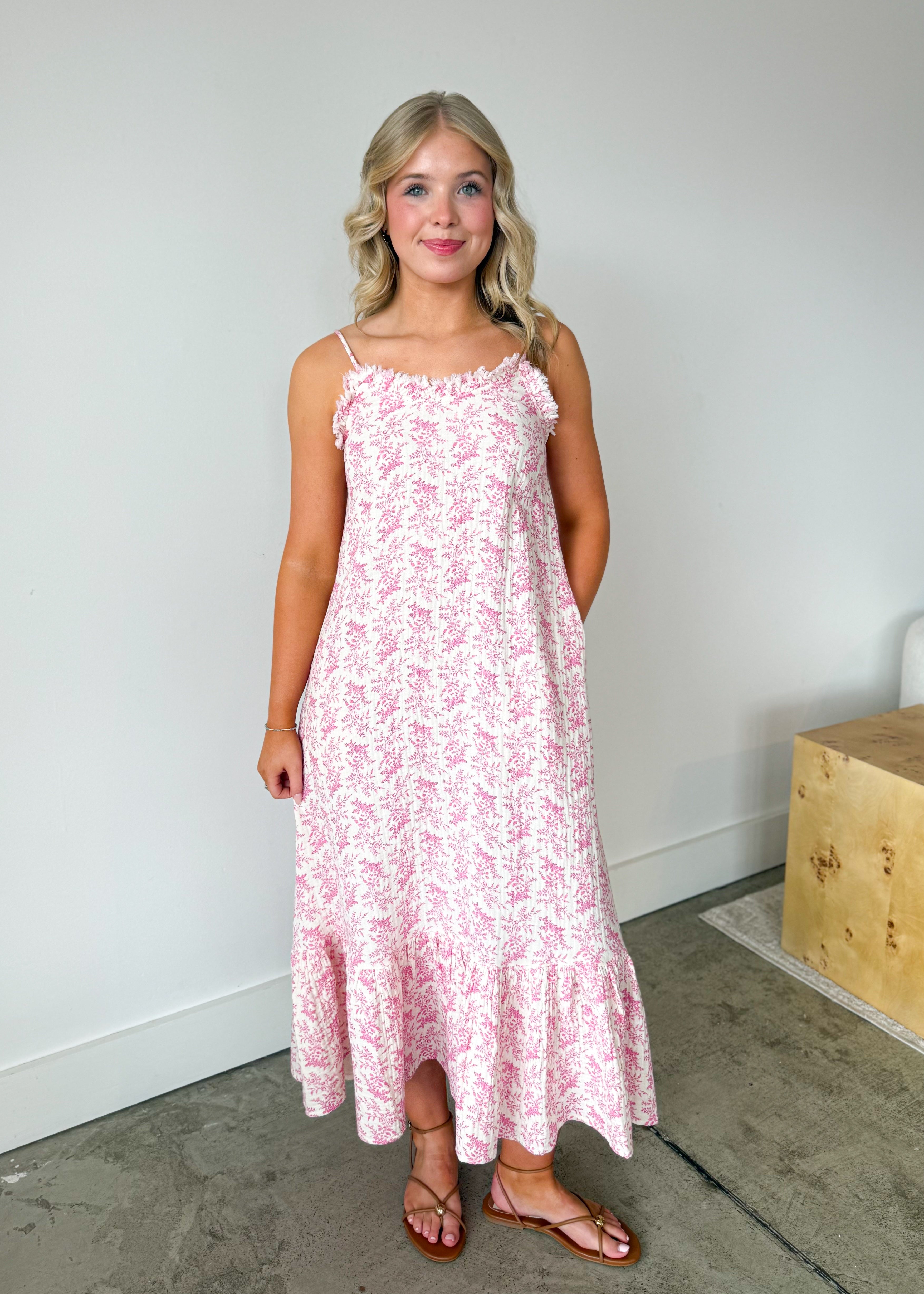 Katie Ruffle Maxi Dress