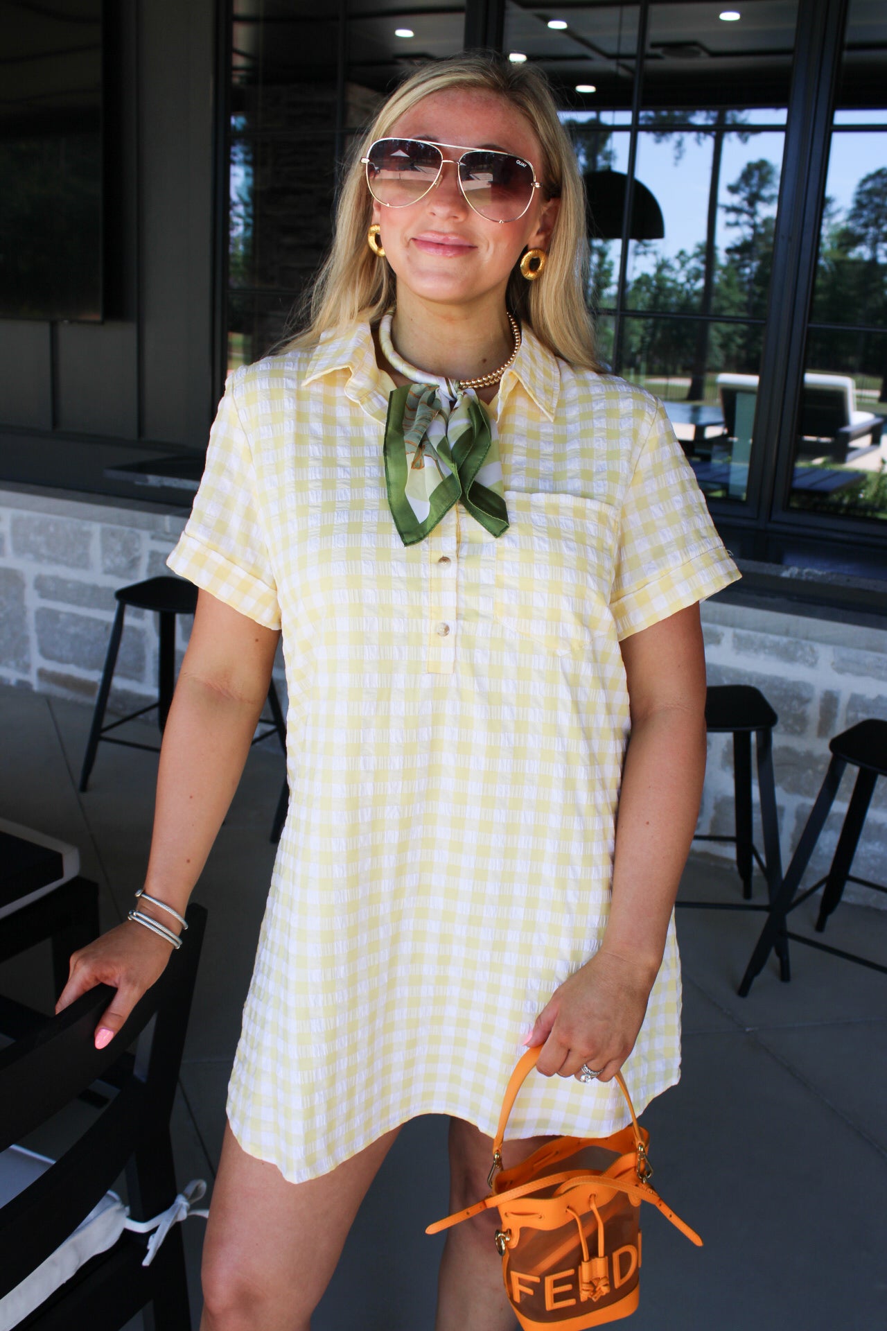 Danna Gingham Easy Shirt Dress