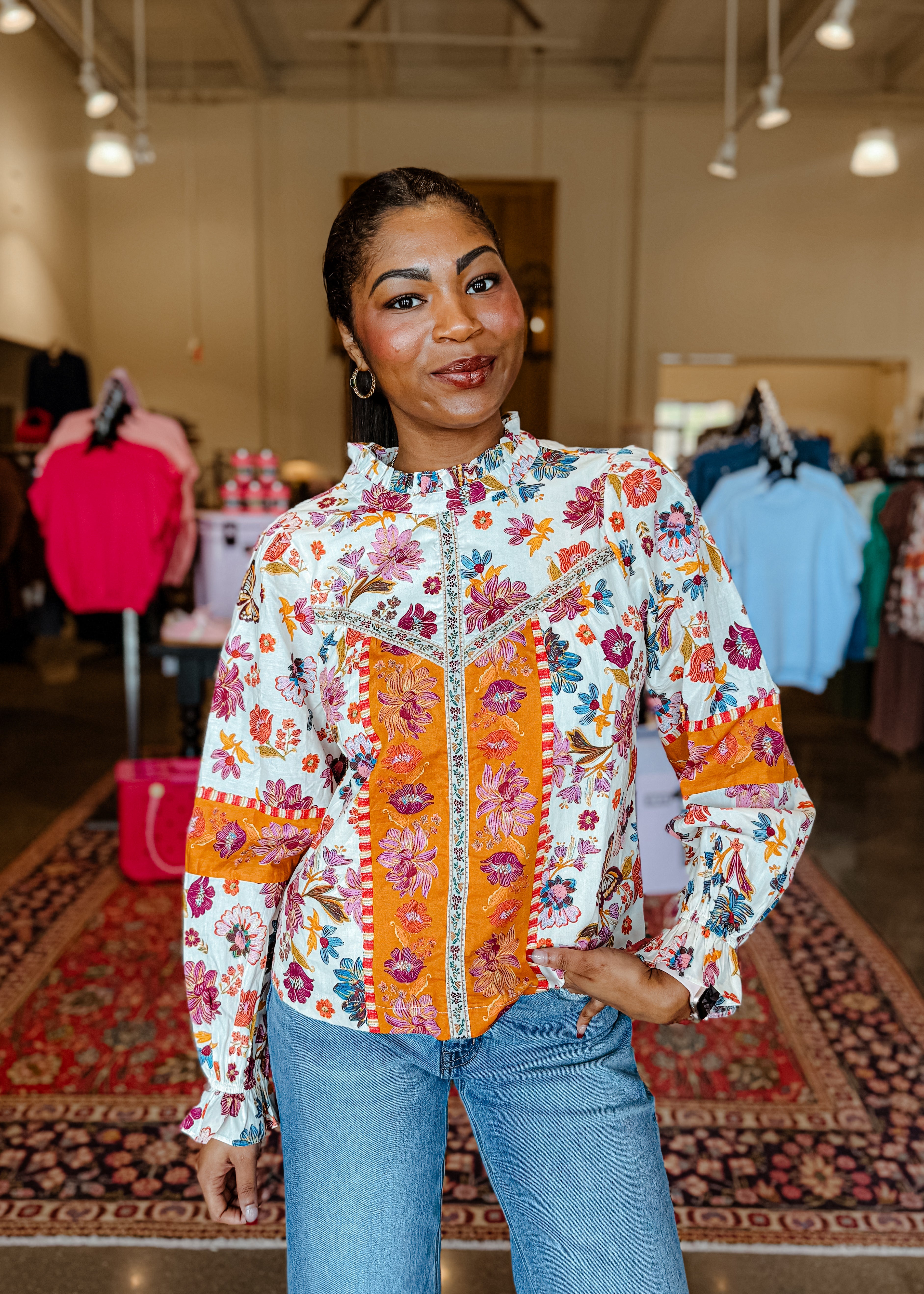 Ember Blossom Blouse