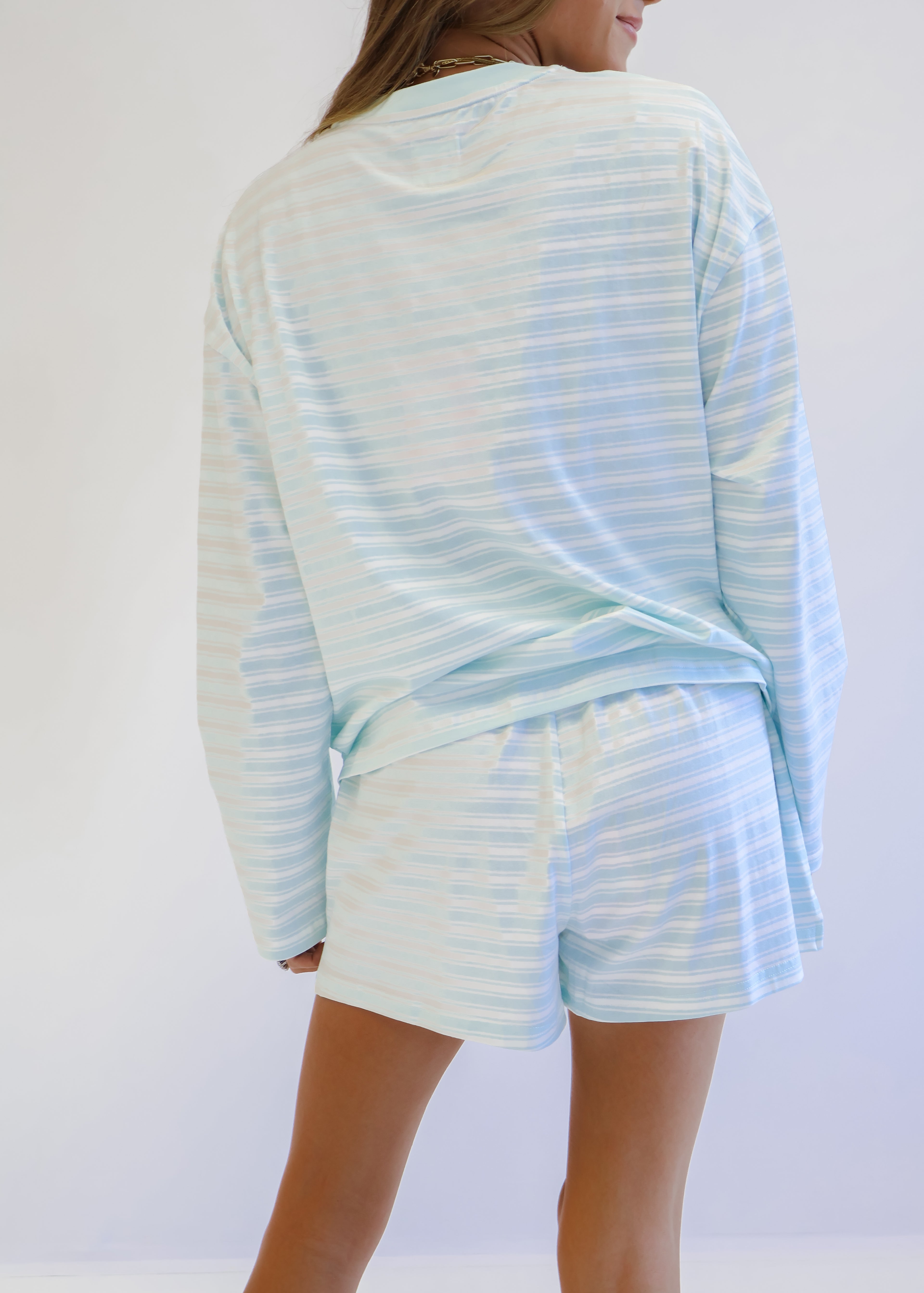 Billie Striped Loungewear Shorts