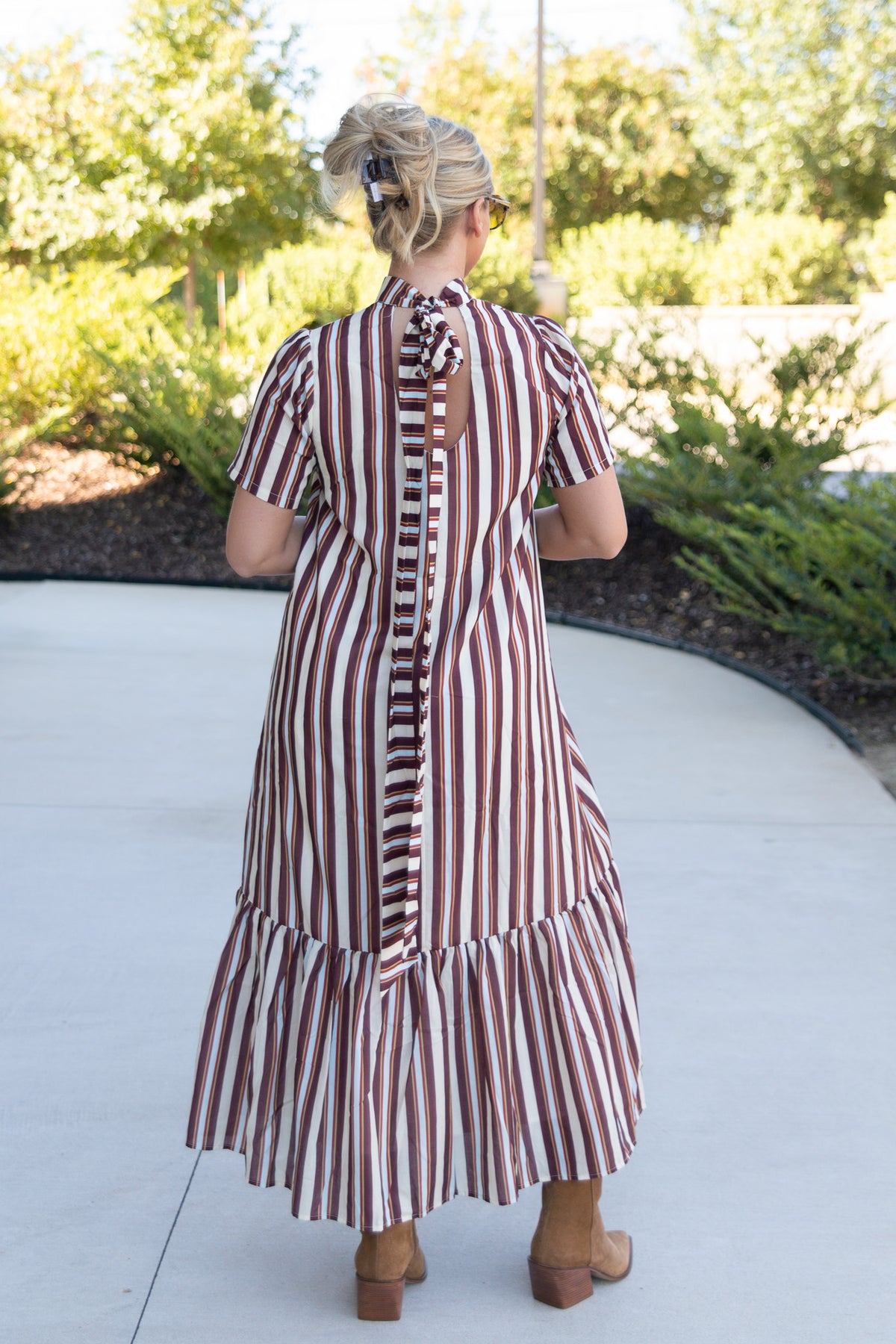 Nelly Striped Midi Dress