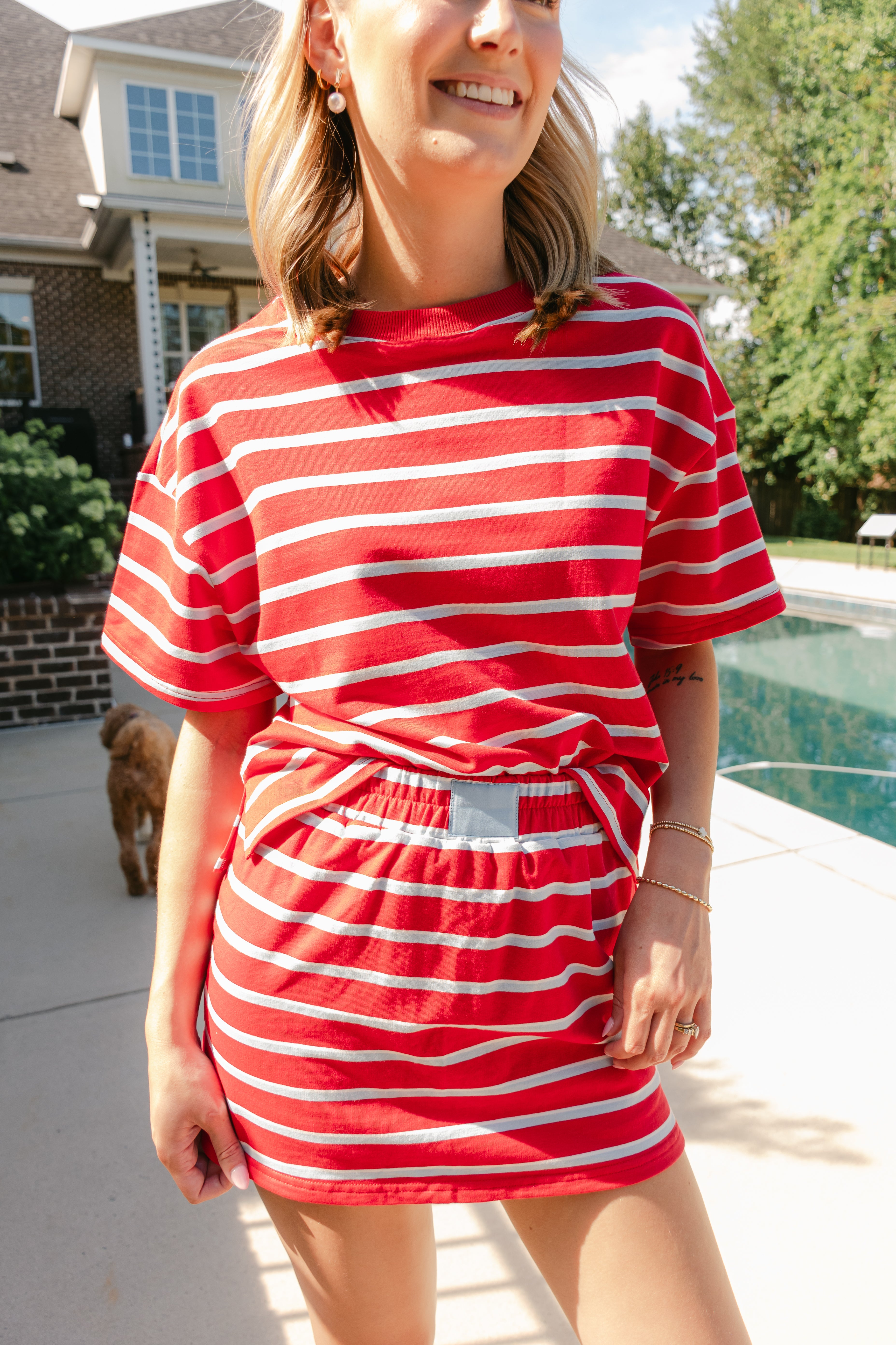 Harper Striped Boxy Top