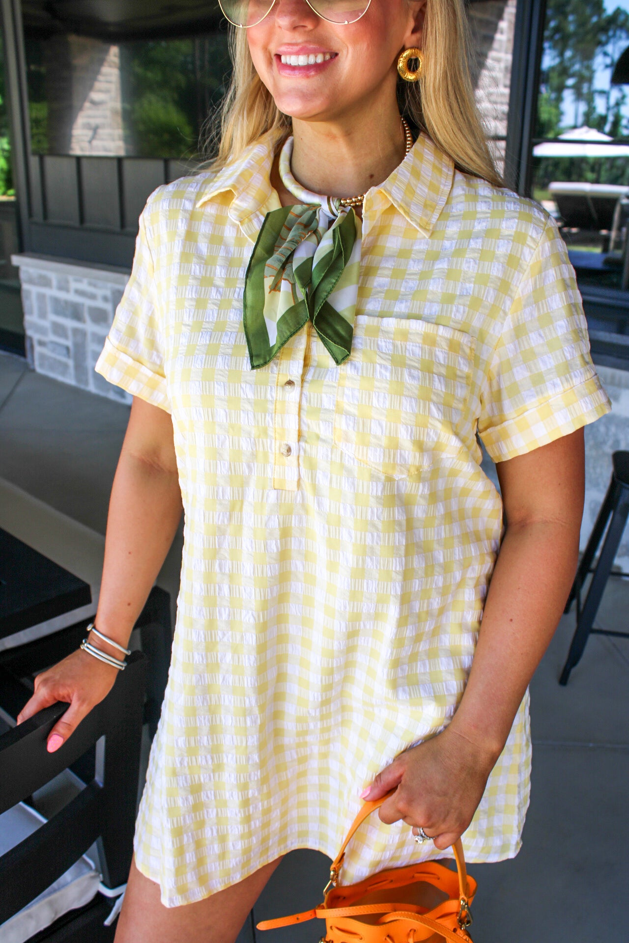 Danna Gingham Easy Shirt Dress