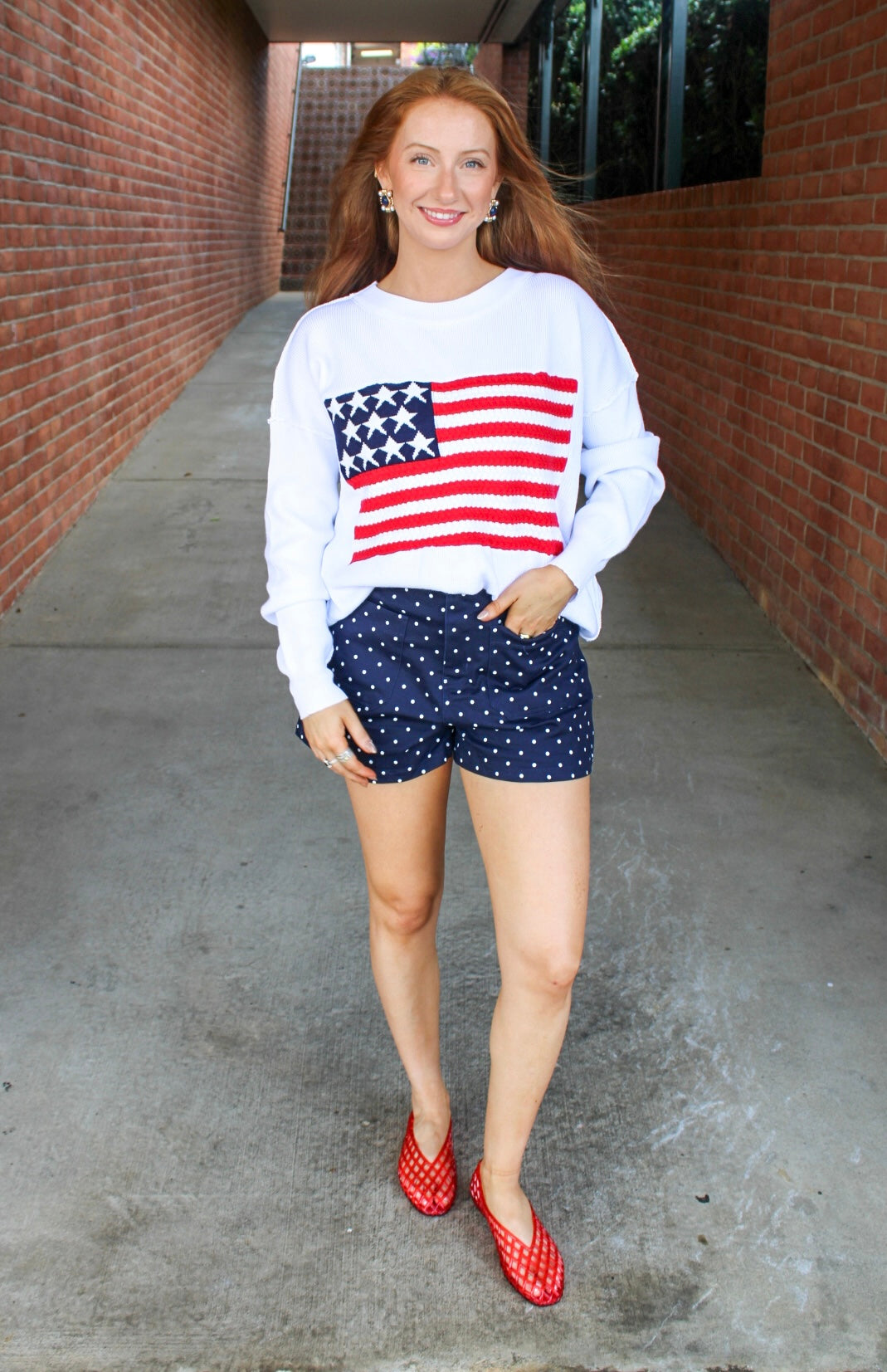 Marlowe Flag Knit Sweater