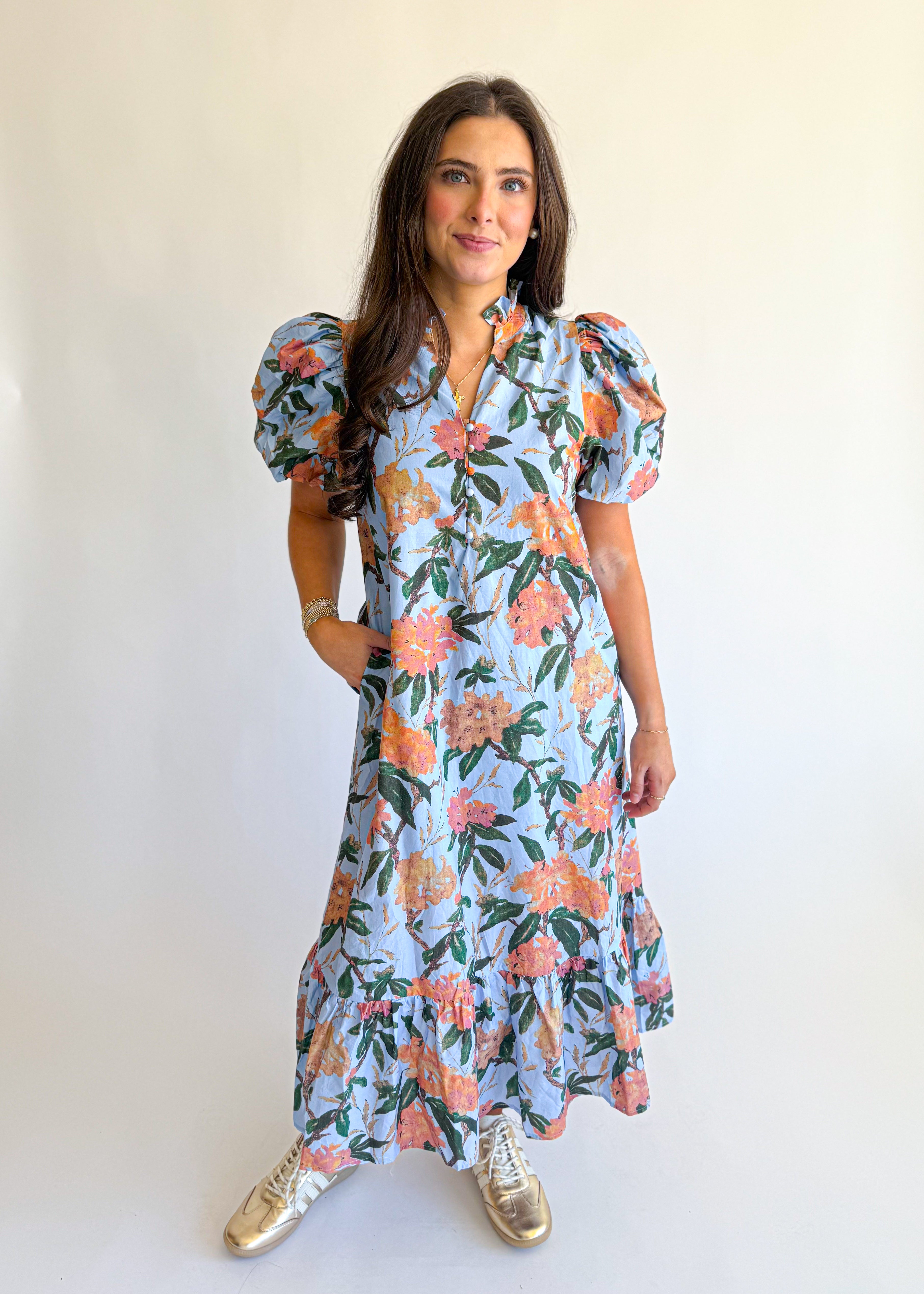 Bloomfield Floral Tiered Midi Dress