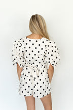 Paris Puff Sleeve Top And Shorts Set