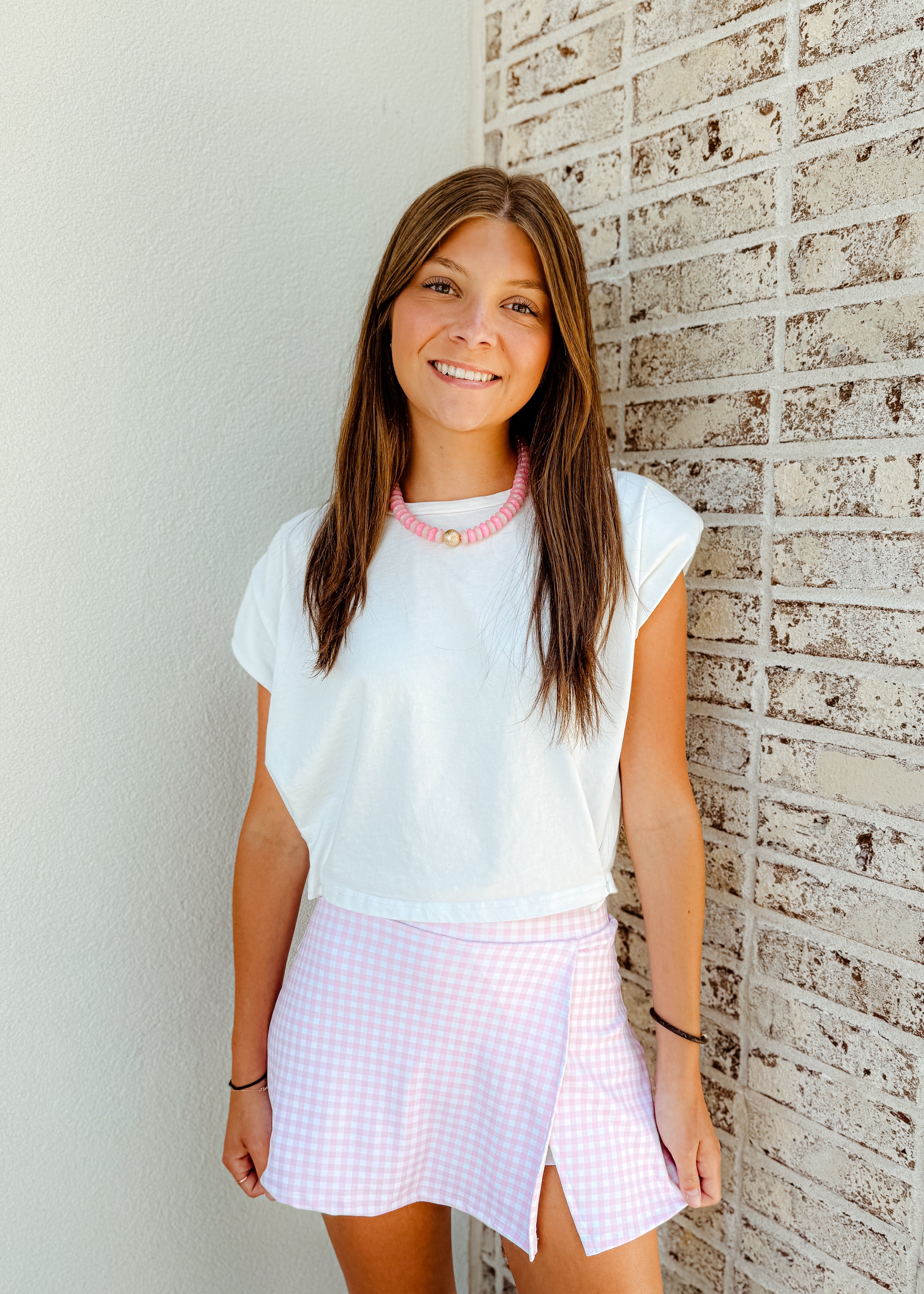 Maisie Gingham Skort