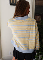 Molly Mockneck Stripe Sweatshirt