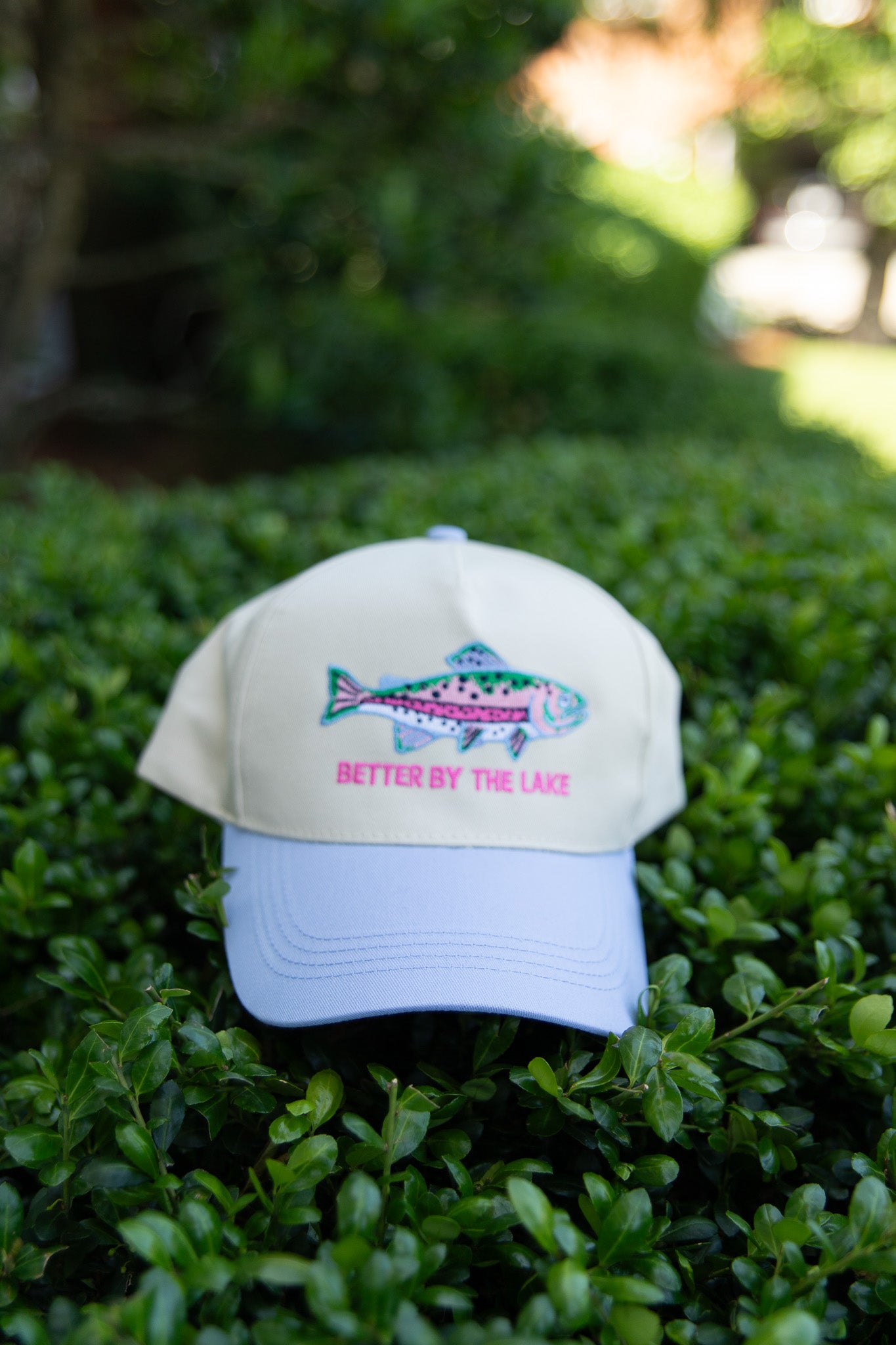 Better By The Lake Fish Trucker Hat