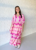 Eliza Tiered V-Neck Midi Dress