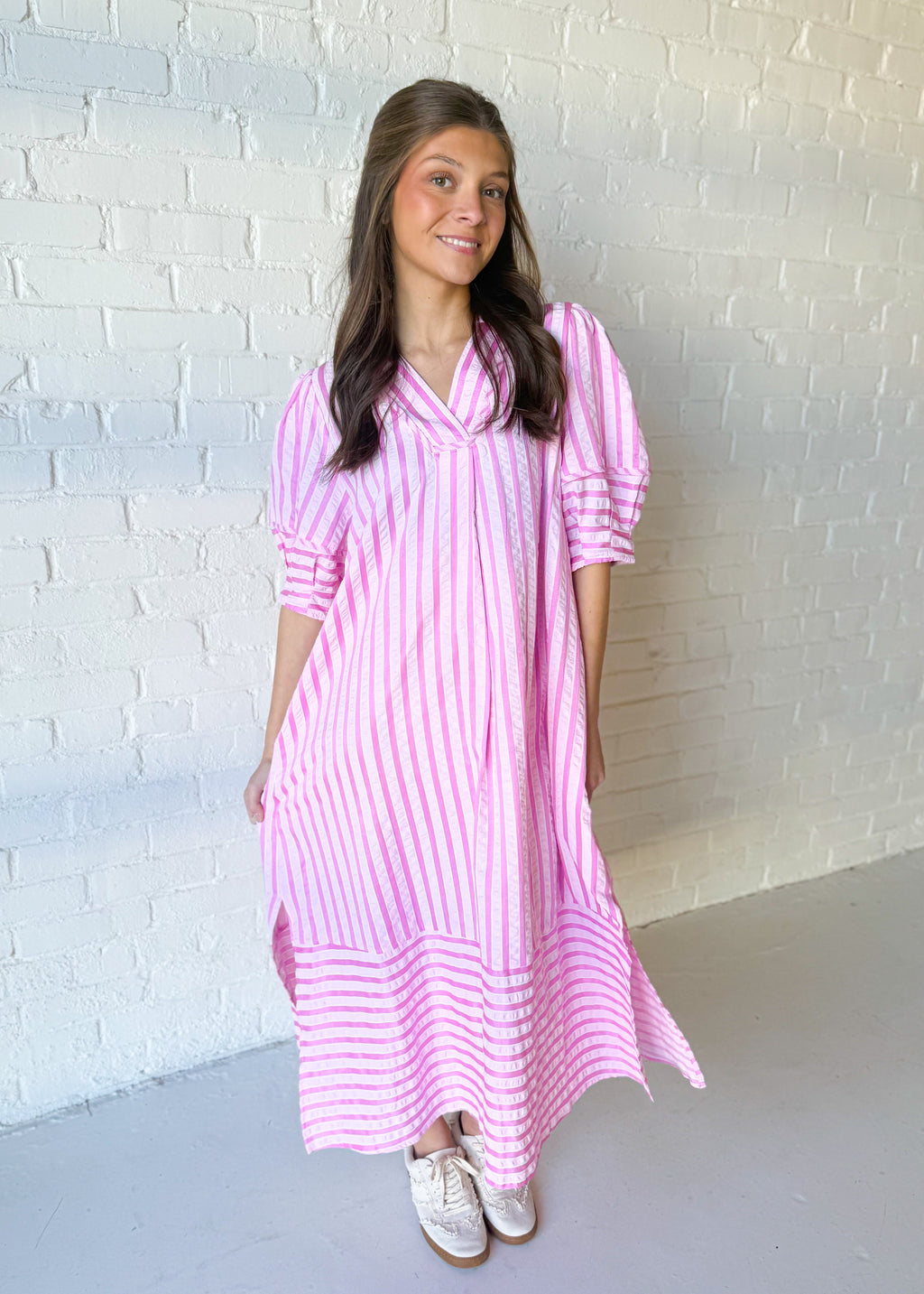 Stella Striped Midi Dress