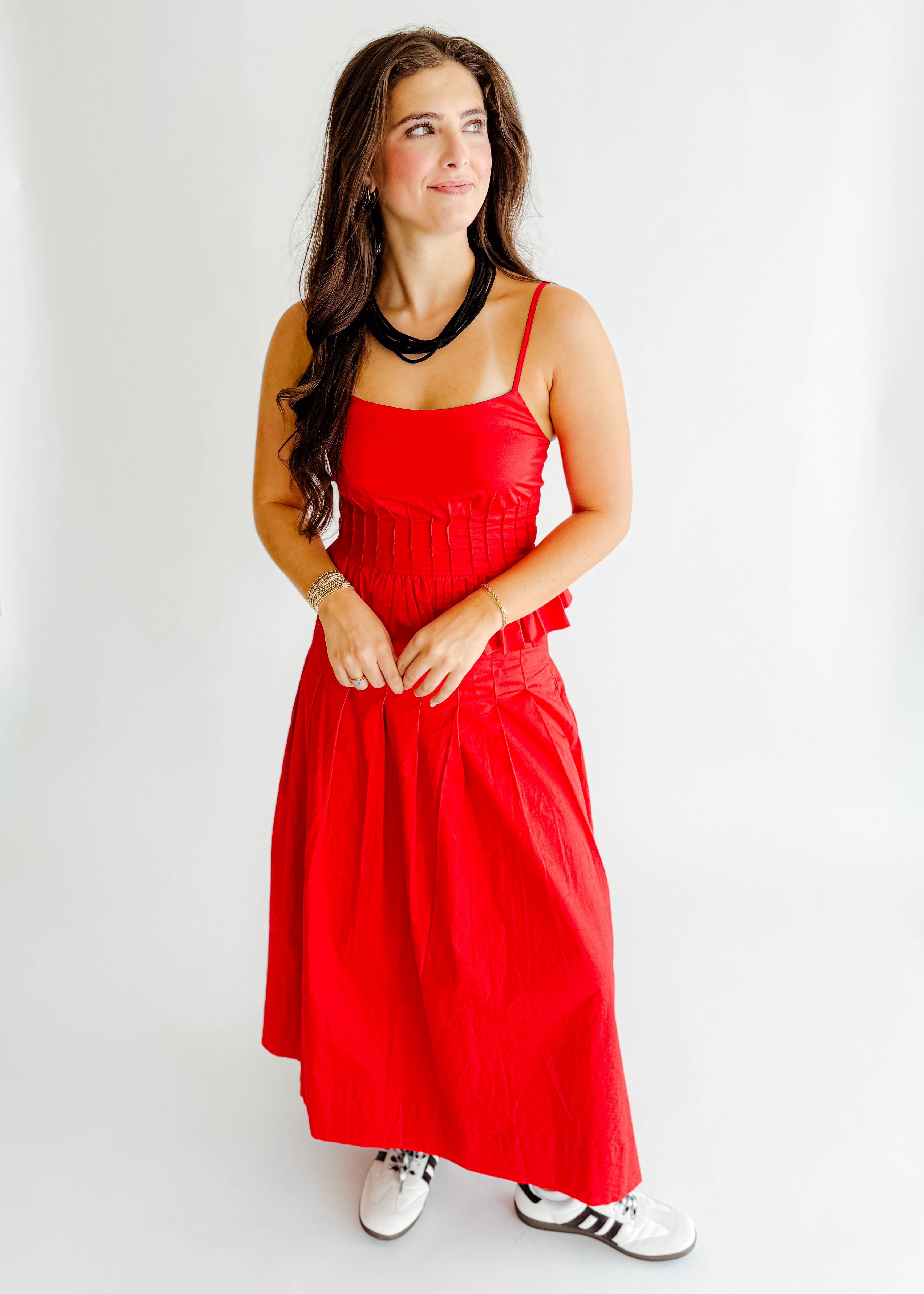 Stephanie Pleated Maxi Skirt